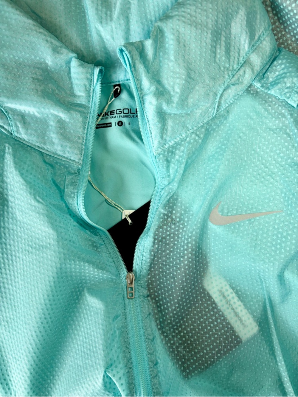 Nike Light Aqua Hooded Windbreaker